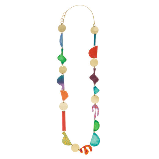 Multicoloured Memphis necklace by Sibilia